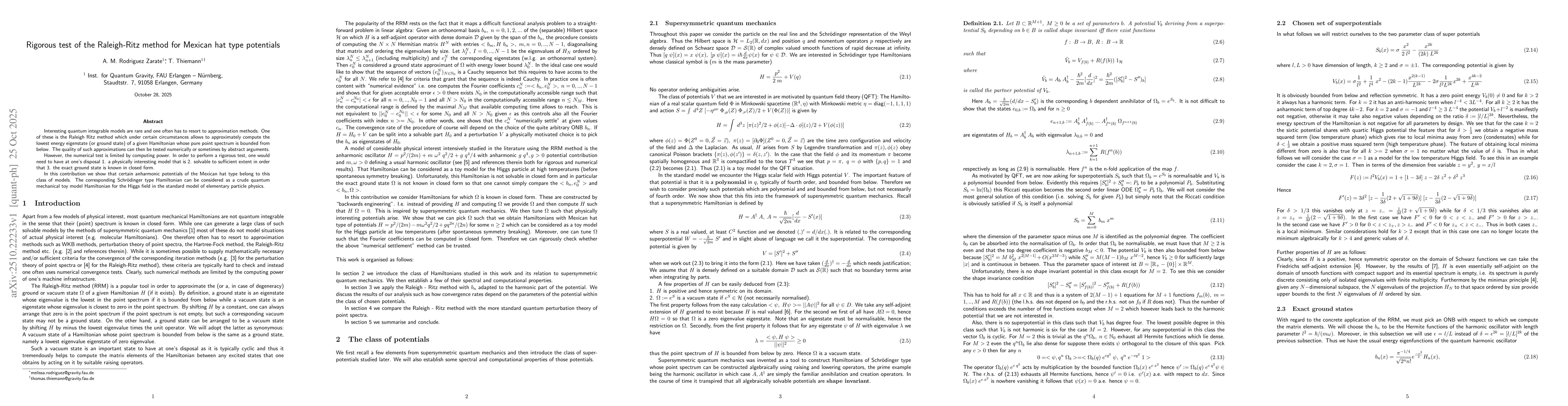 Thumbnail for Rigorous test of the Raleigh-Ritz method for Mexican hat type potentials
