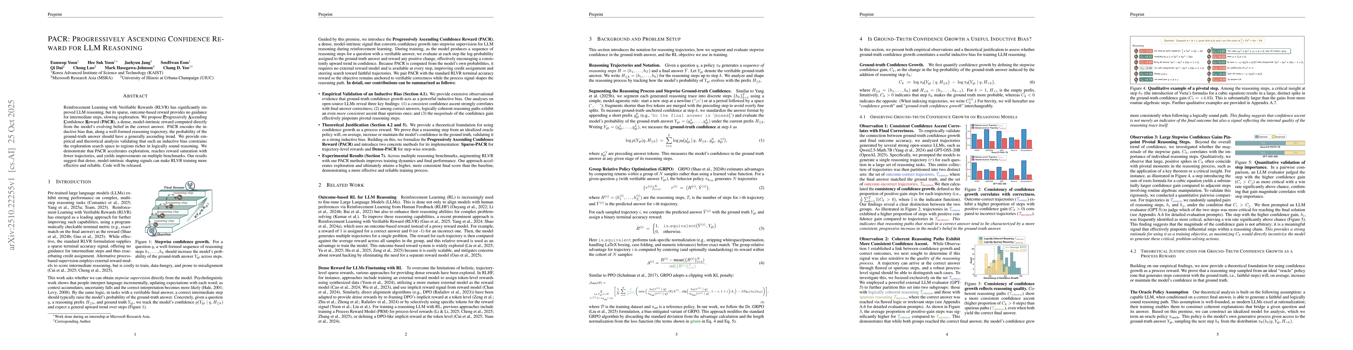 Thumbnail for PACR: Progressively Ascending Confidence Reward for LLM Reasoning
