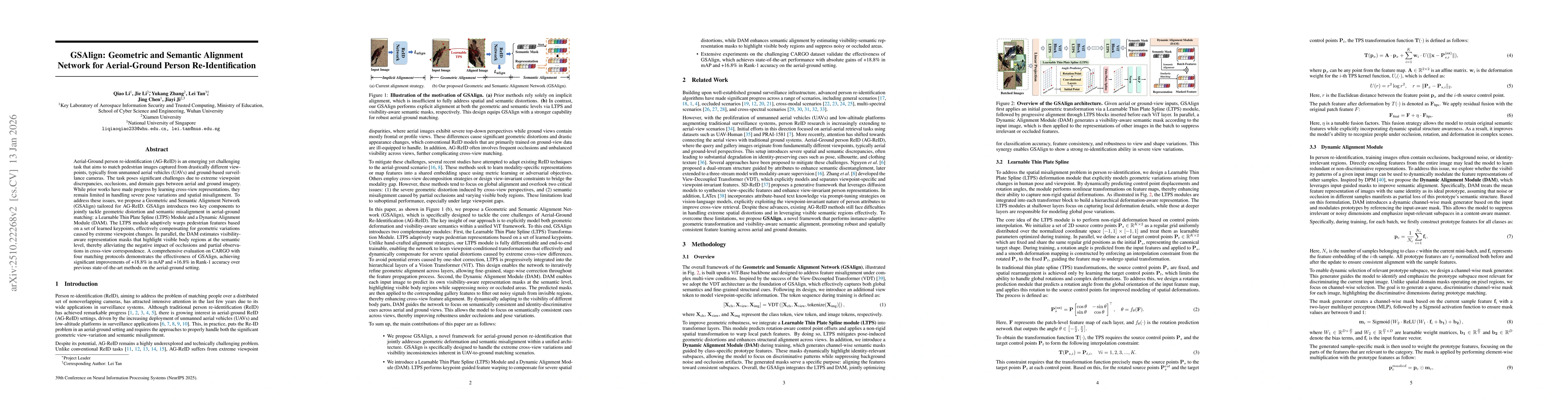 Thumbnail for GSAlign: Geometric and Semantic Alignment Network for Aerial-Ground Person Re-Identification