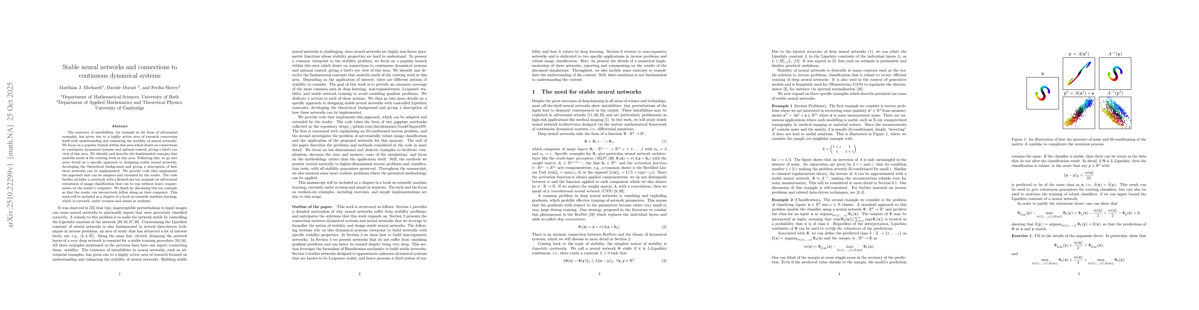 Thumbnail for Stable neural networks and connections to continuous dynamical systems