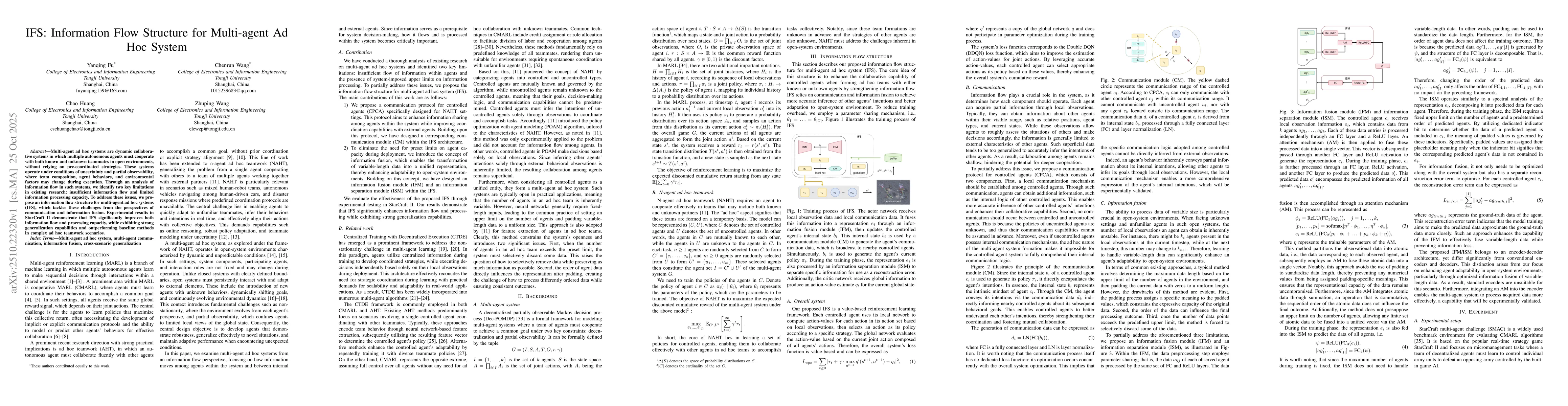 Thumbnail for IFS: Information Flow Structure for Multi-agent Ad Hoc System