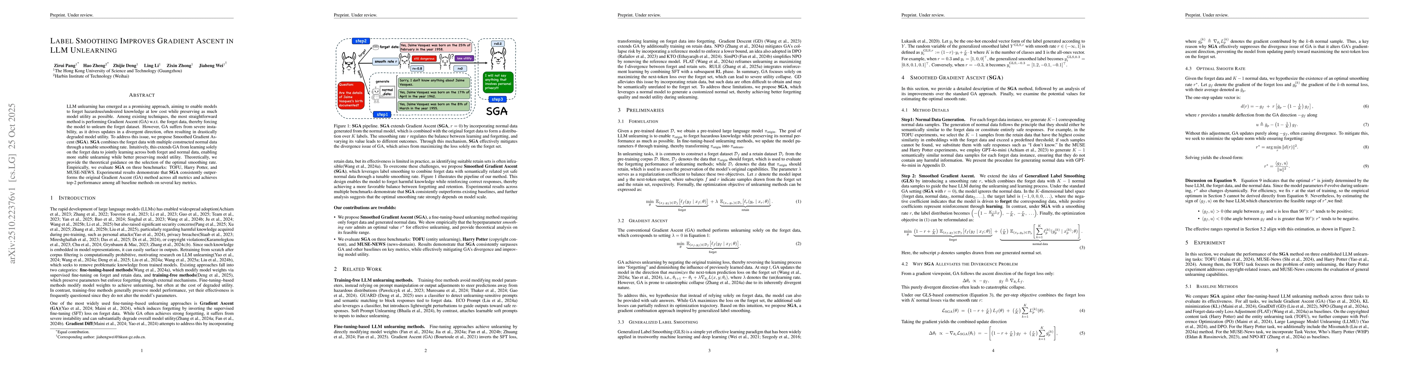 Thumbnail for Label Smoothing Improves Gradient Ascent in LLM Unlearning