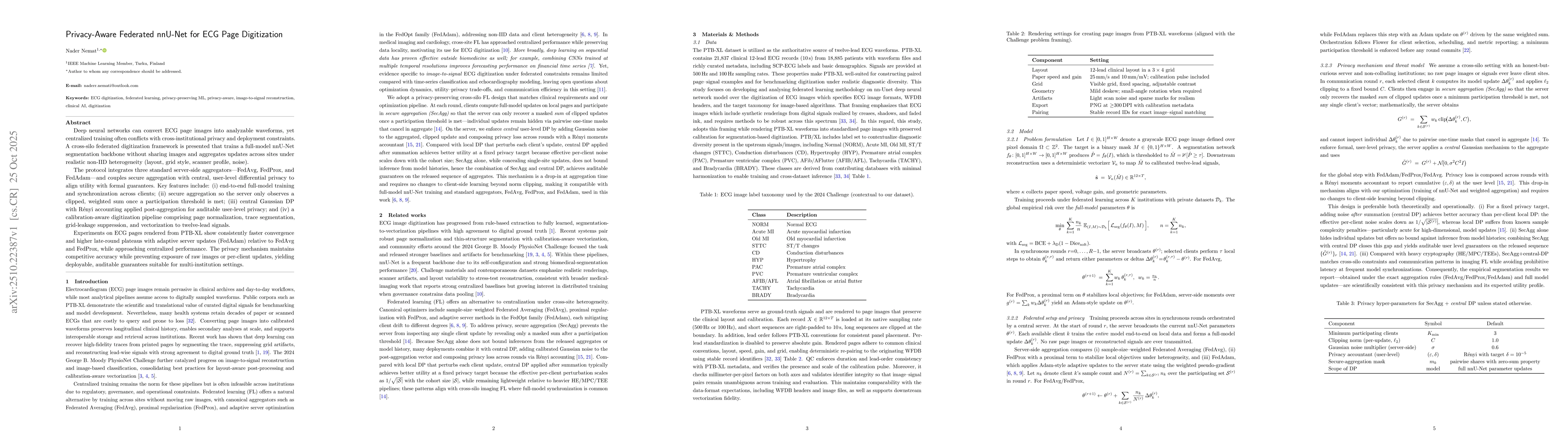 Thumbnail for Privacy-Aware Federated nnU-Net for ECG Page Digitization