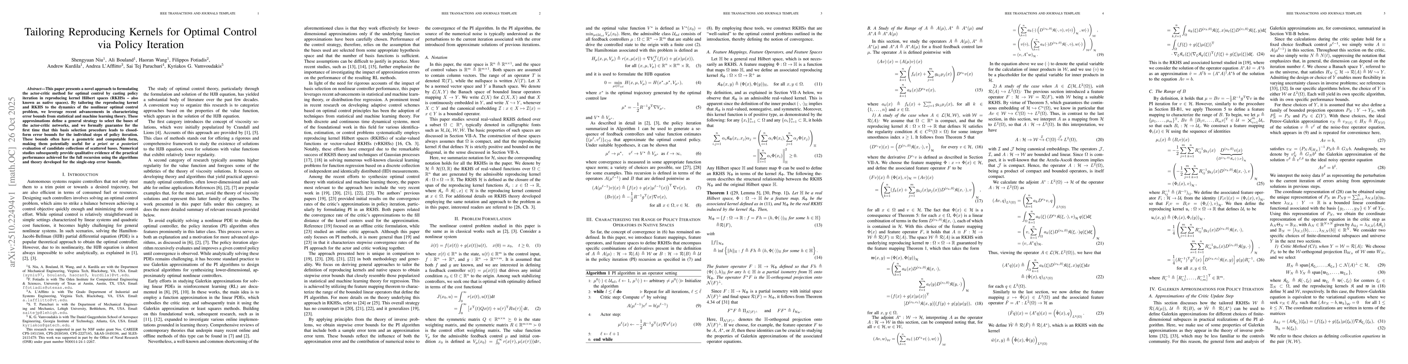 Thumbnail for Tailoring Reproducing Kernels for Optimal Control via Policy Iteration