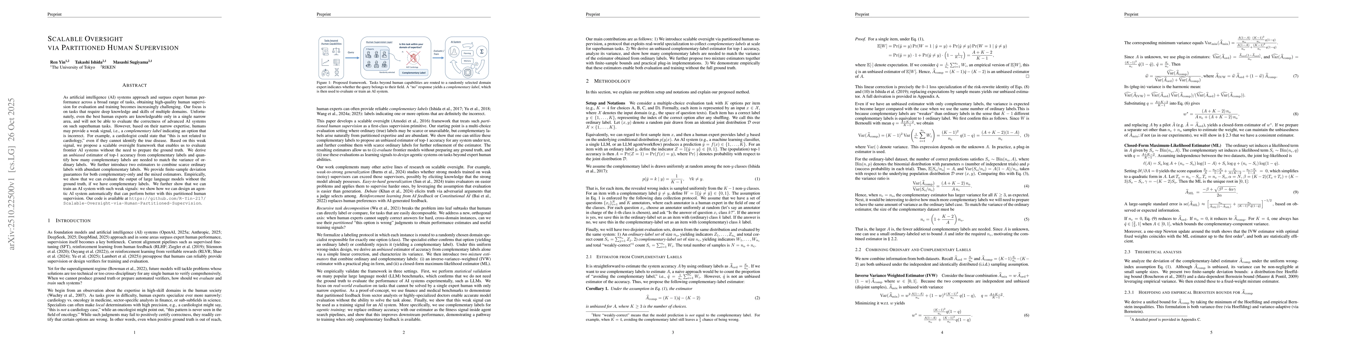 Thumbnail for Scalable Oversight via Partitioned Human Supervision