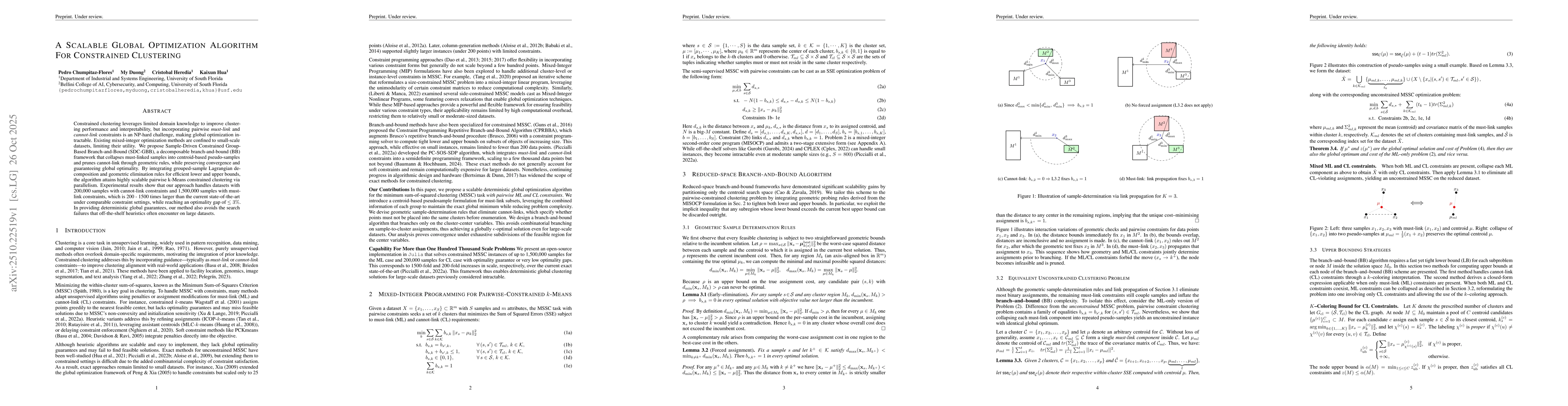 Thumbnail for A Scalable Global Optimization Algorithm For Constrained Clustering