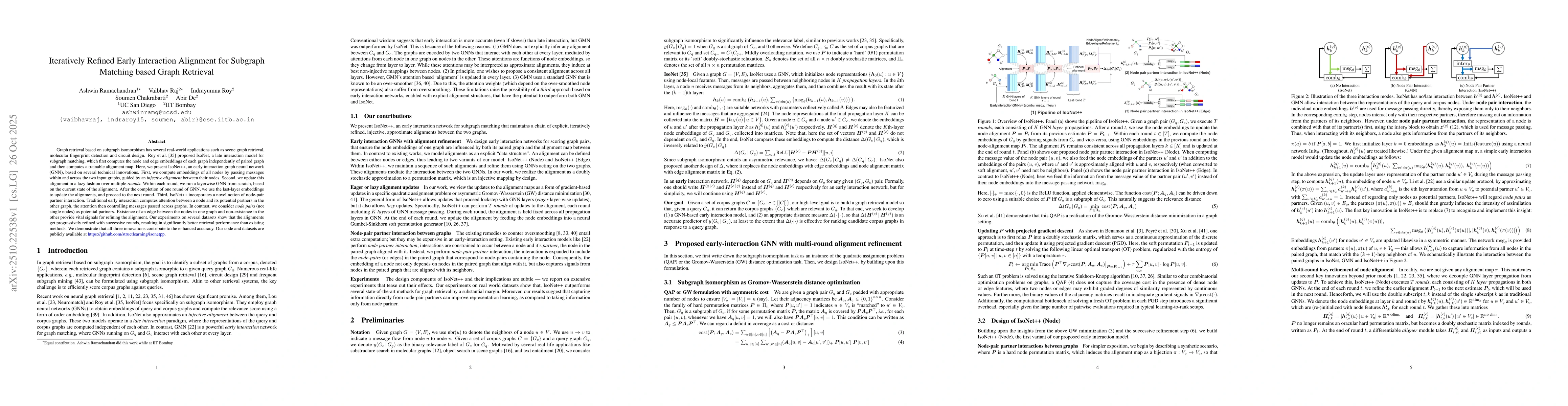 Thumbnail for Iteratively Refined Early Interaction Alignment for Subgraph Matching
  based Graph Retrieval