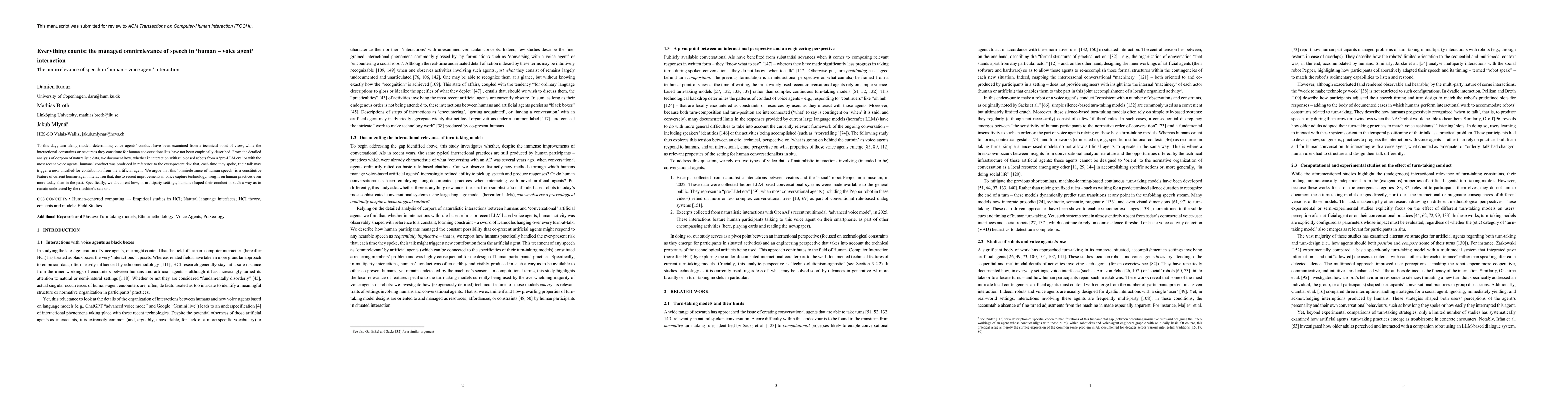 Thumbnail for Everything counts: the managed omnirelevance of speech in 'human - voice
  agent' interaction