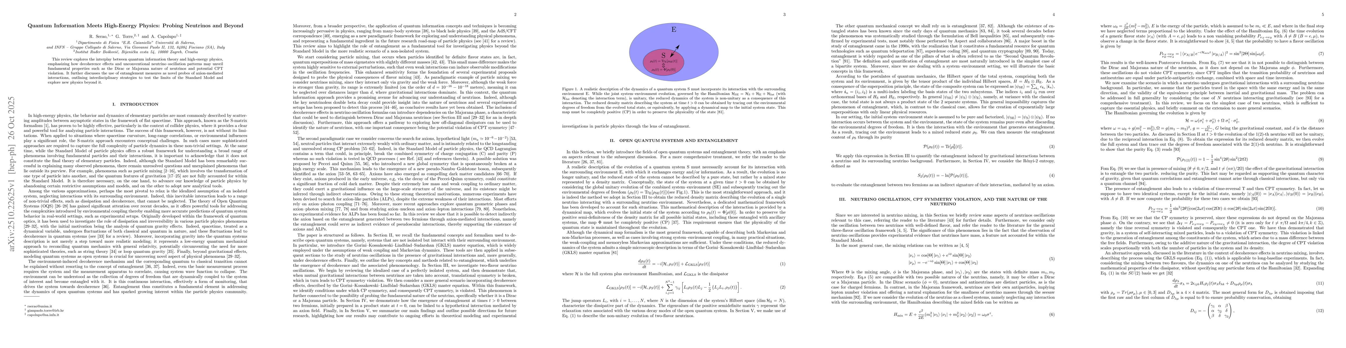 Thumbnail for Quantum Information Meets High-Energy Physics: Probing Neutrinos and
  Beyond