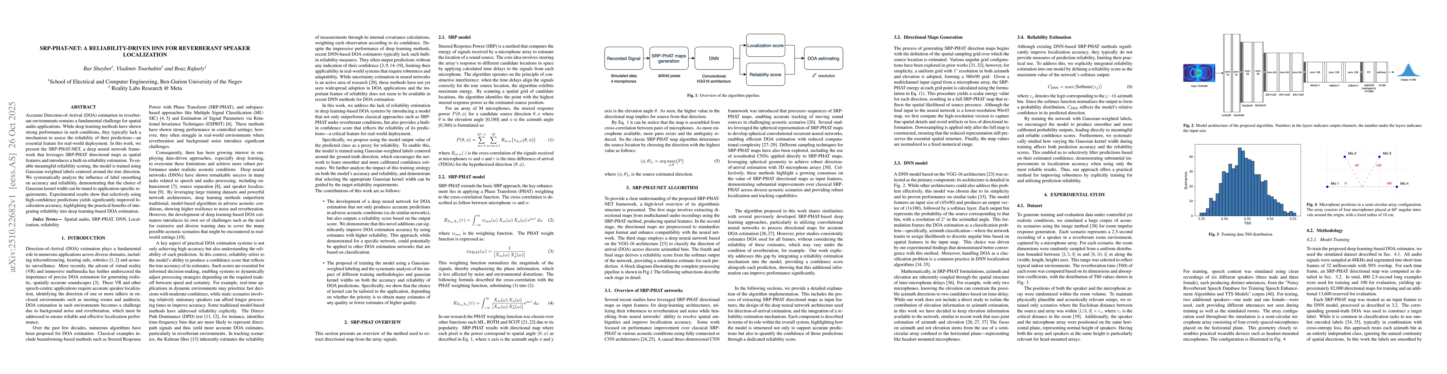 Thumbnail for SRP-PHAT-NET: A Reliability-Driven DNN for Reverberant Speaker
  Localization