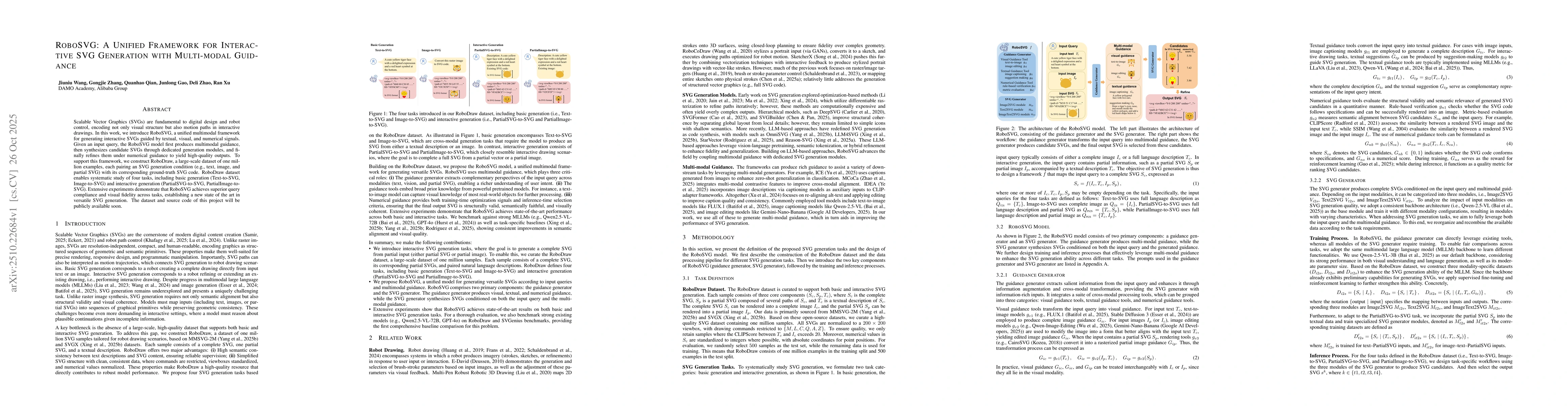 Thumbnail for RoboSVG: A Unified Framework for Interactive SVG Generation with
  Multi-modal Guidance