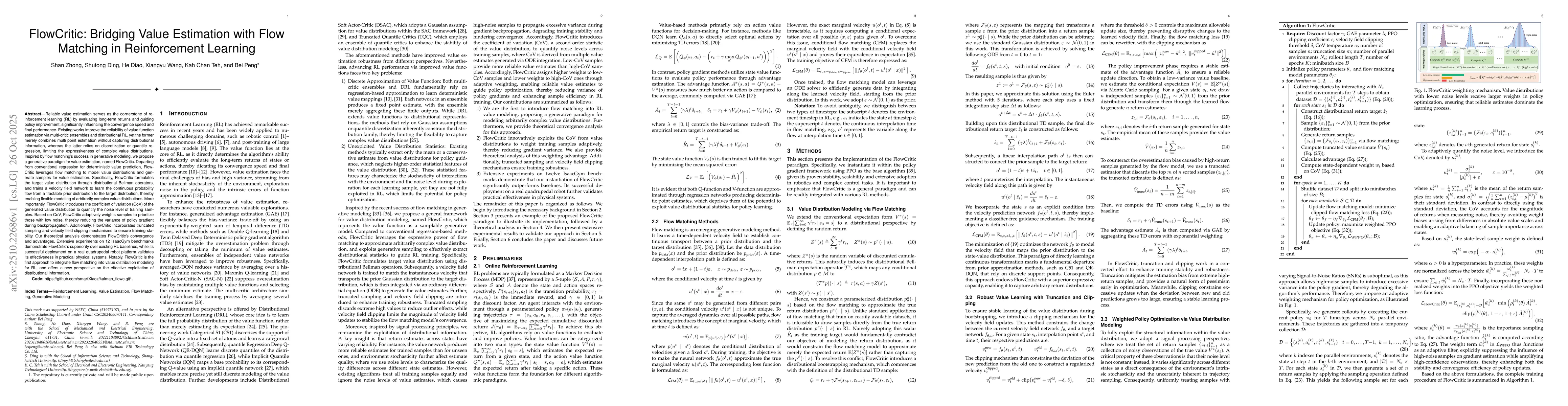 Thumbnail for FlowCritic: Bridging Value Estimation with Flow Matching in
  Reinforcement Learning
