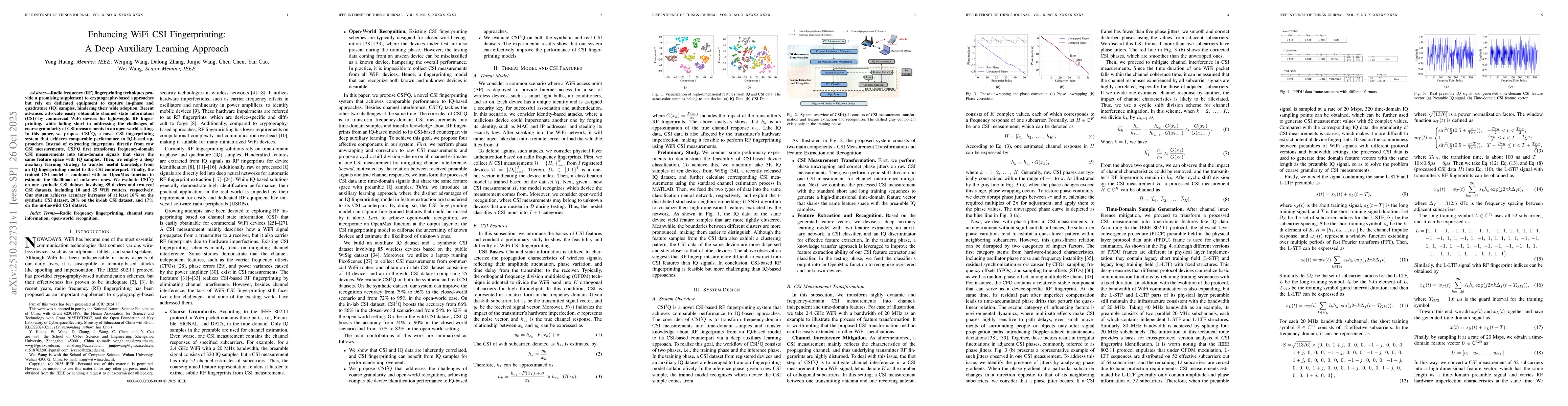 Thumbnail for Enhancing WiFi CSI Fingerprinting: A Deep Auxiliary Learning Approach