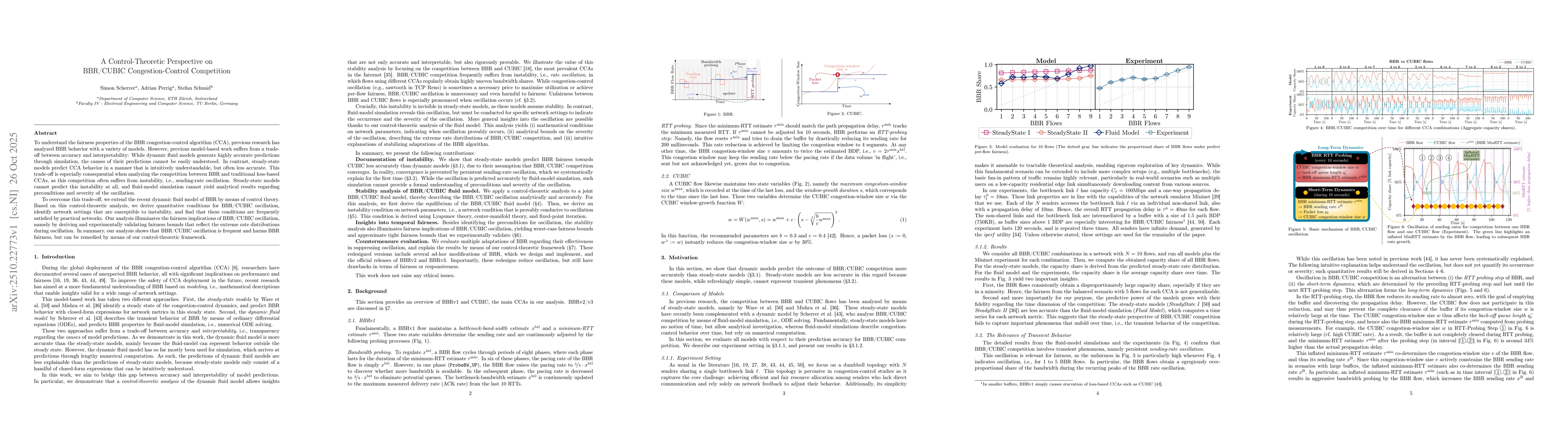 Thumbnail for A Control-Theoretic Perspective on BBR/CUBIC Congestion-Control
  Competition