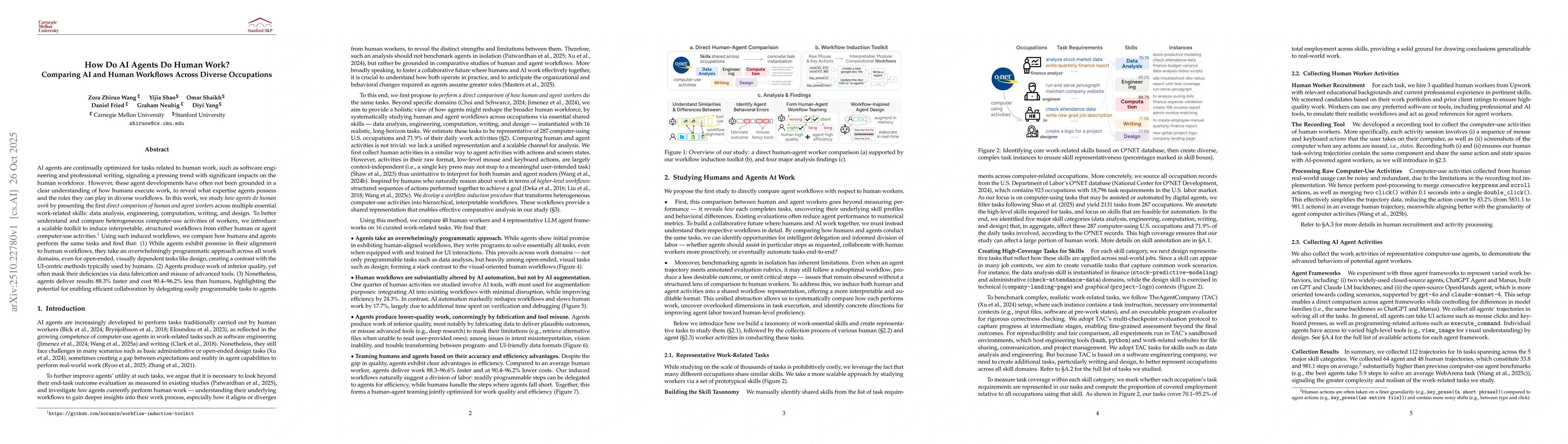 Thumbnail for How Do AI Agents Do Human Work? Comparing AI and Human Workflows Across
  Diverse Occupations