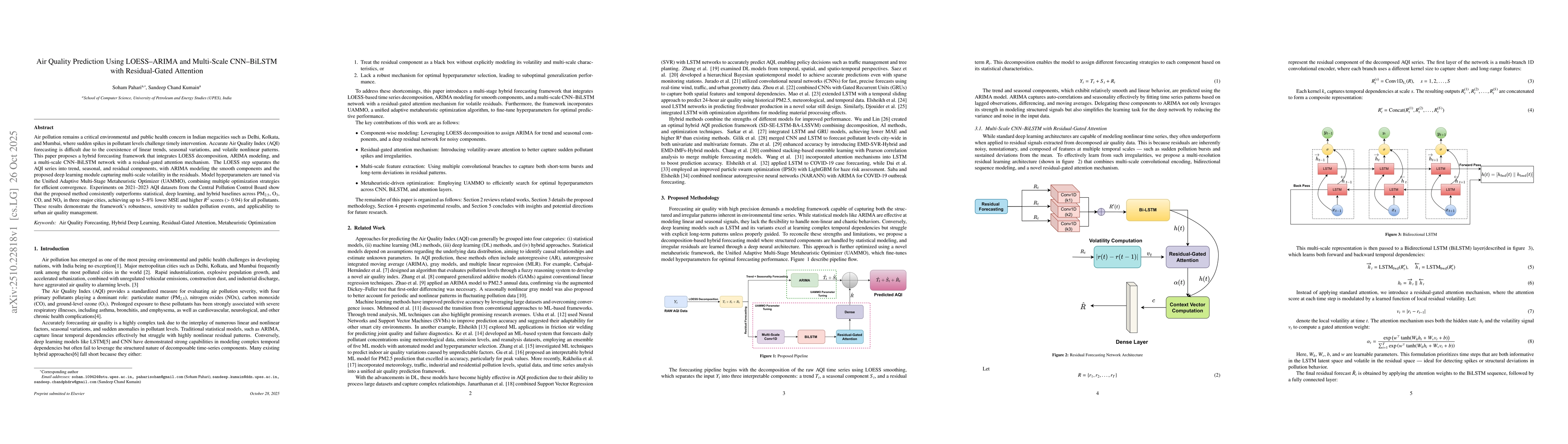Thumbnail for Air Quality Prediction Using LOESS-ARIMA and Multi-Scale CNN-BiLSTM with
  Residual-Gated Attention