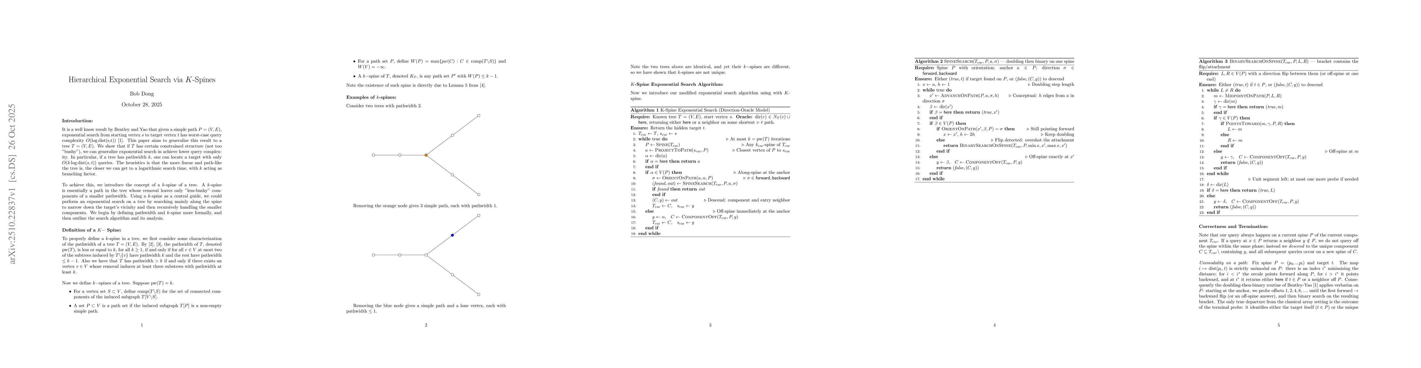Thumbnail for Hierarchical Exponential Search Via K-Spines