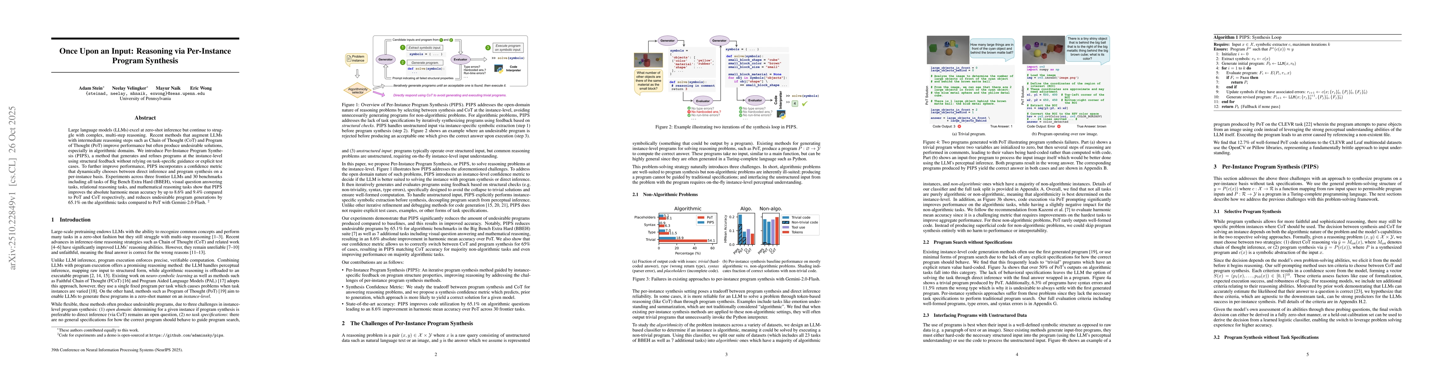 Thumbnail for Once Upon an Input: Reasoning via Per-Instance Program Synthesis