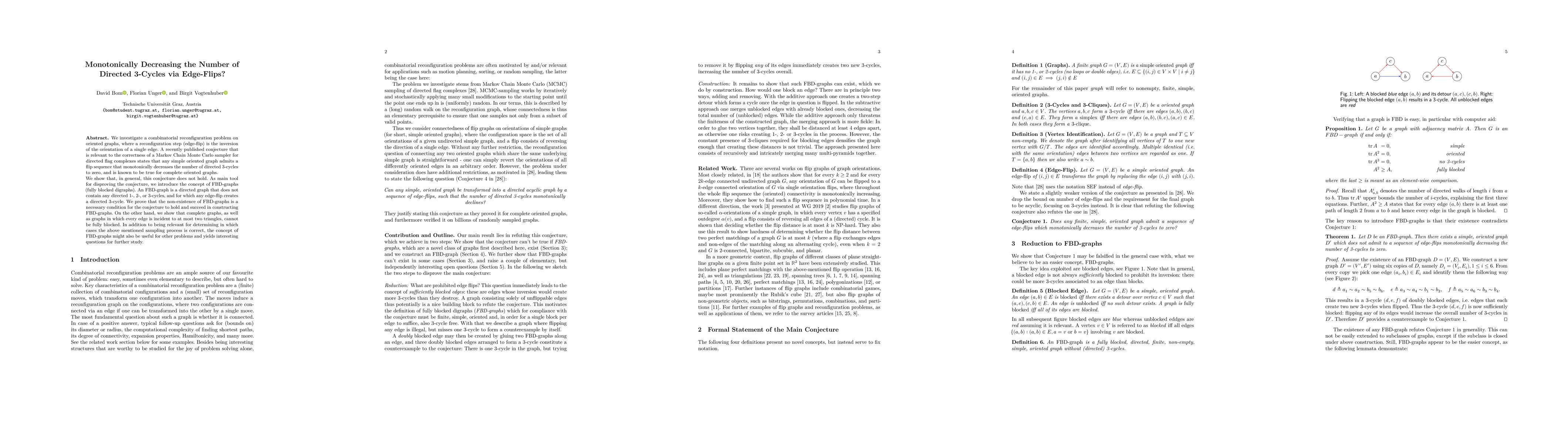 Thumbnail for Monotonically Decreasing the Number of Directed 3-Cycles via Edge-Flips?