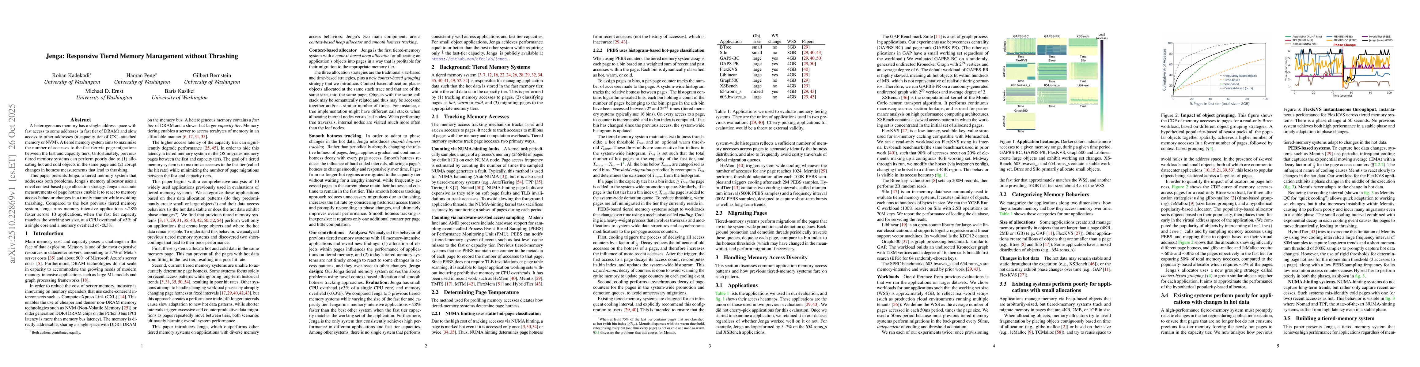 Thumbnail for Jenga: Responsive Tiered Memory Management without Thrashing