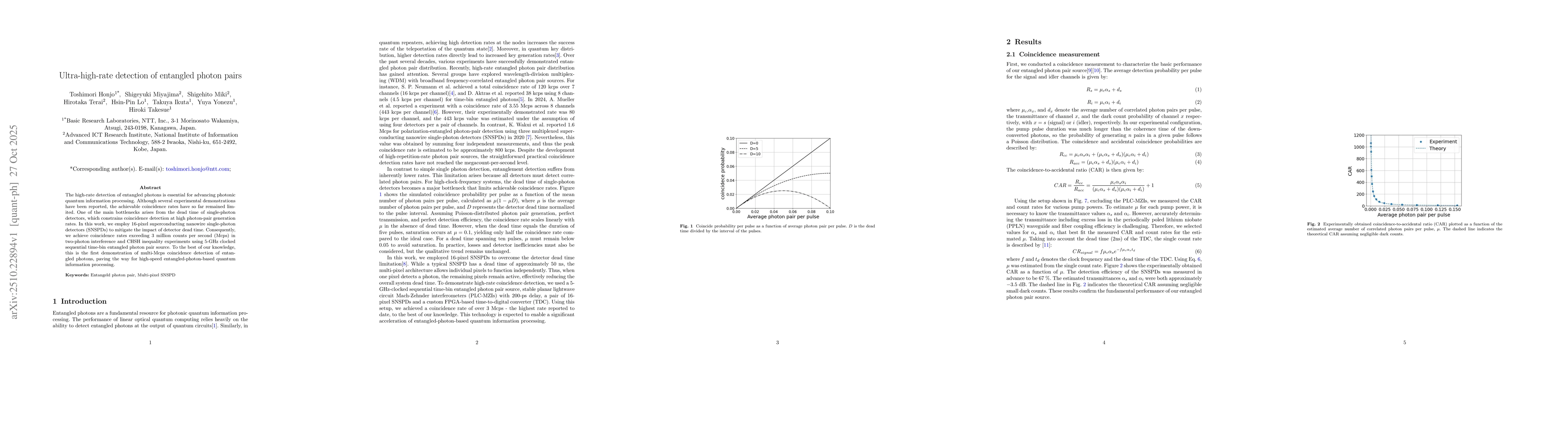 Thumbnail for Ultra-high-rate detection of entangled photon pairs