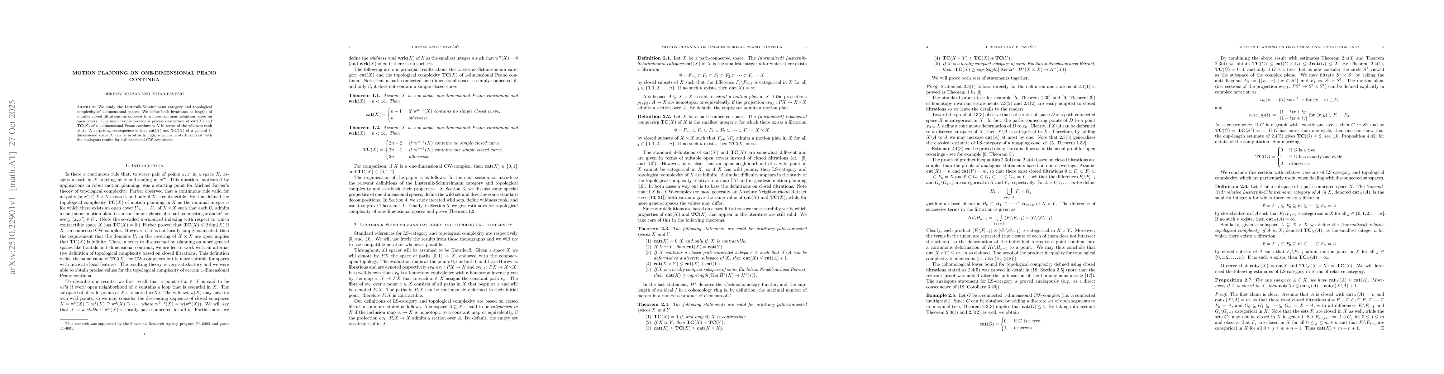 Thumbnail for Motion Planning on One-Dimensional Peano Continua