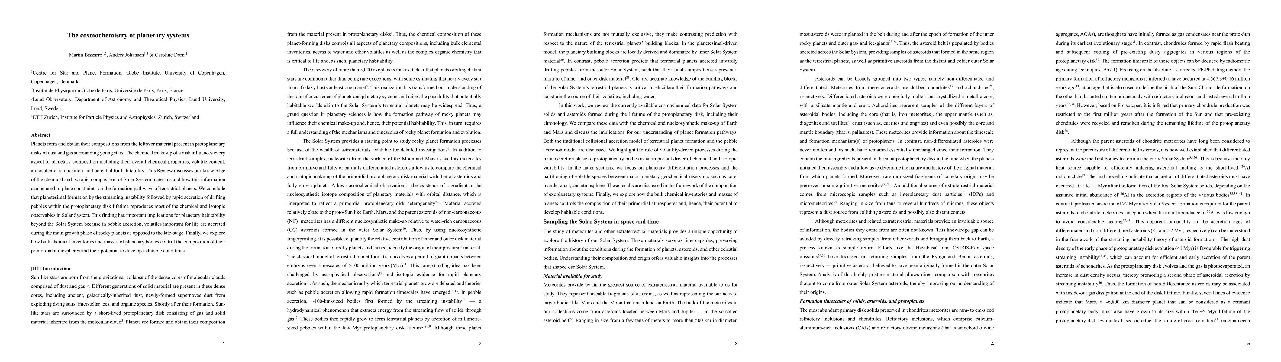 Thumbnail for The cosmochemistry of planetary systems
