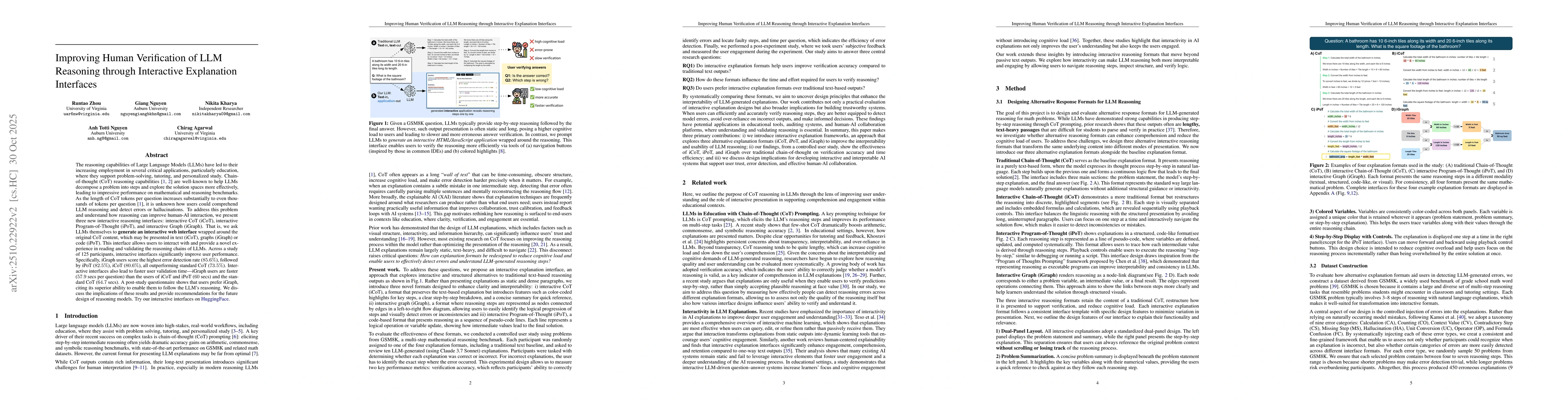 Thumbnail for Improving Human Verification of LLM Reasoning through Interactive
  Explanation Interfaces
