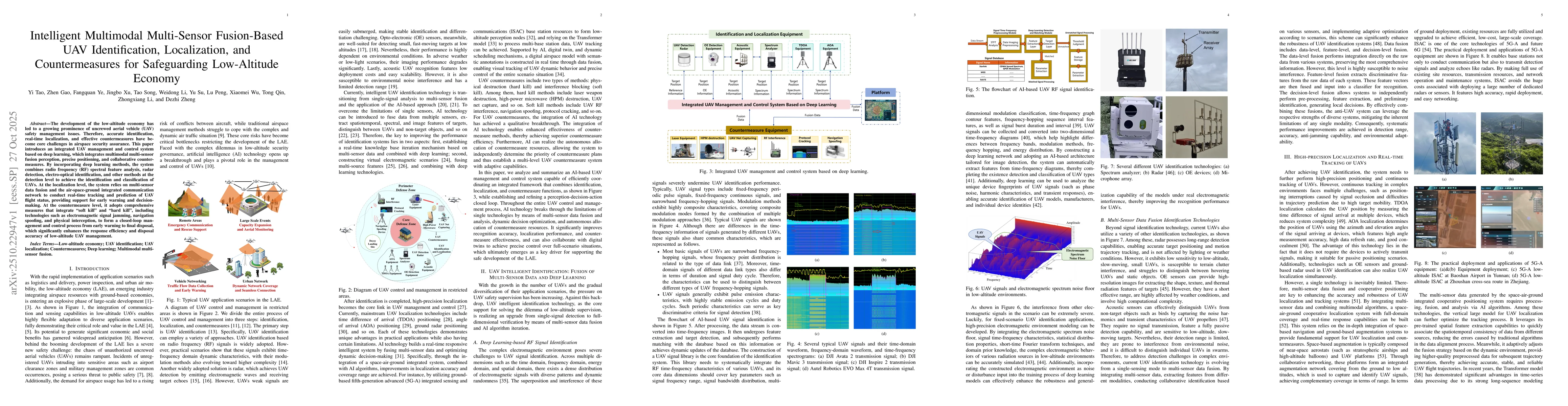 Thumbnail for Intelligent Multimodal Multi-Sensor Fusion-Based UAV Identification,
  Localization, and Countermeasures for Safeguarding Low-Altitude Economy