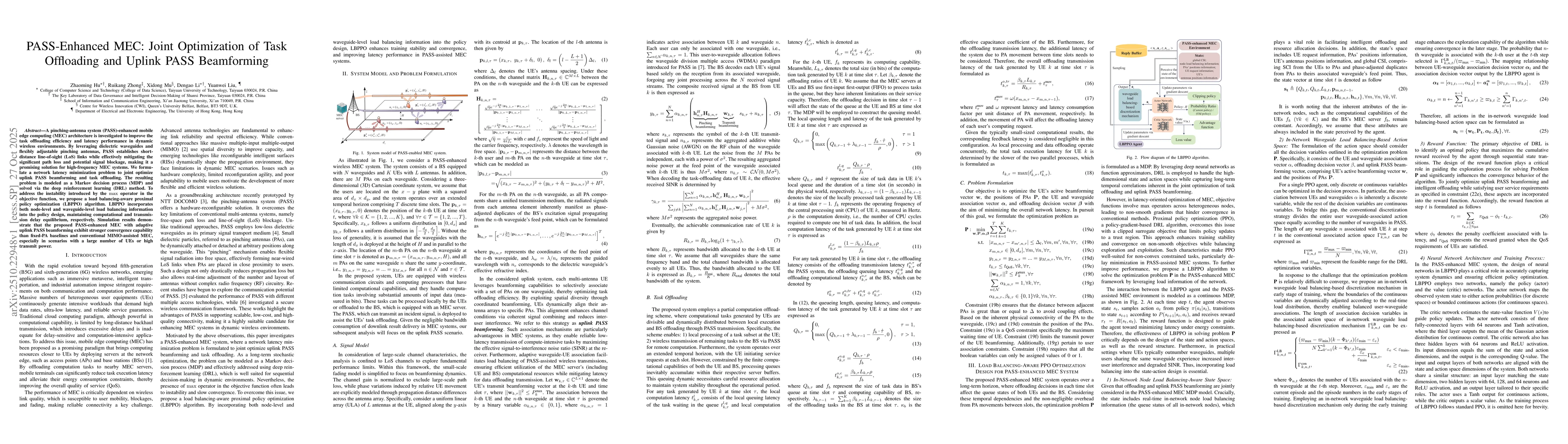 Thumbnail for PASS-Enhanced MEC: Joint Optimization of Task Offloading and Uplink PASS
  Beamforming