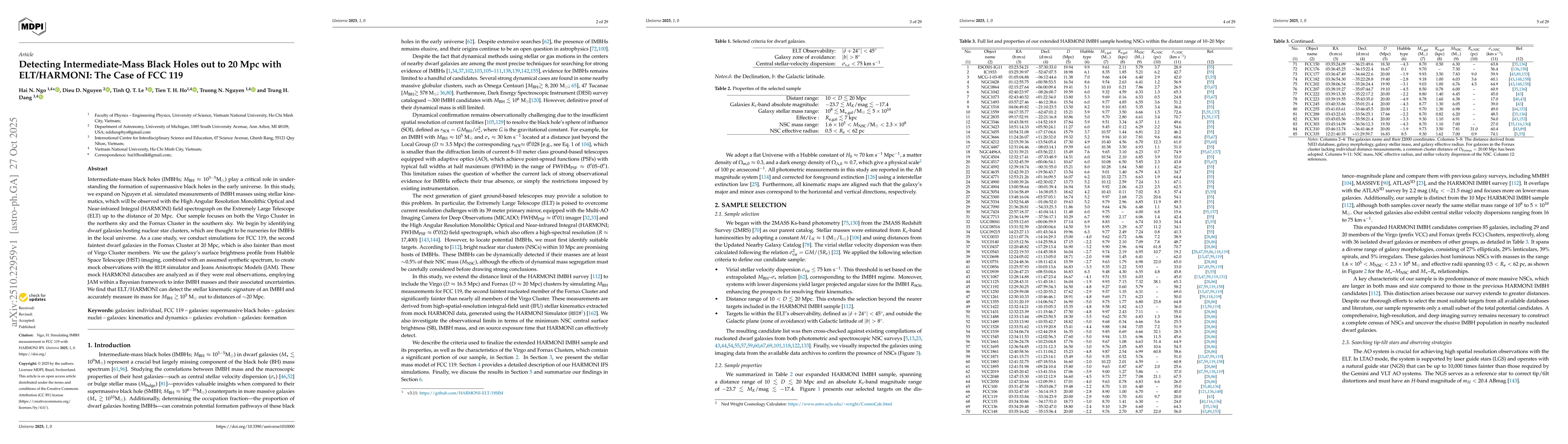 Thumbnail for Detecting Intermediate-Mass Black Holes out to 20 Mpc with ELT/HARMONI:
  The Case of FCC 119