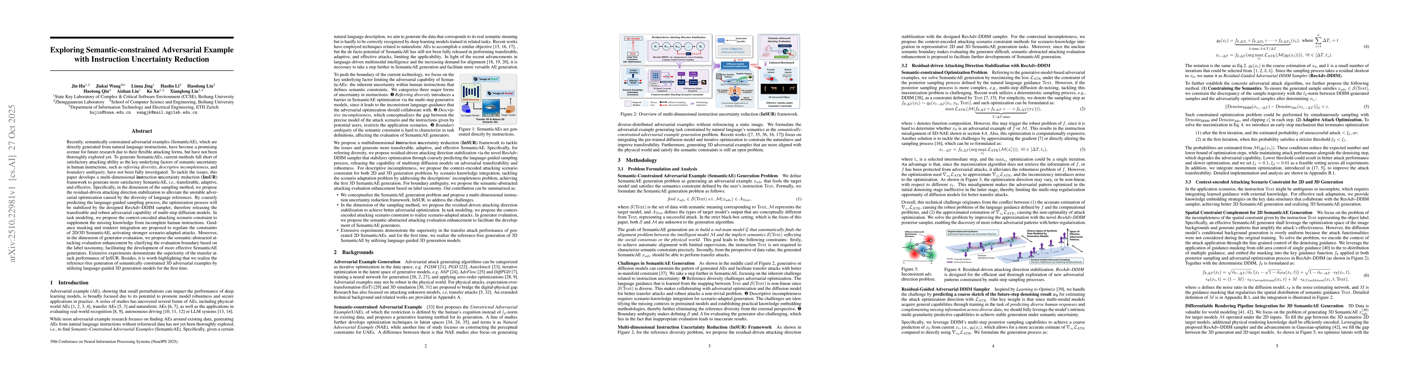 Thumbnail for Exploring Semantic-constrained Adversarial Example with Instruction
  Uncertainty Reduction