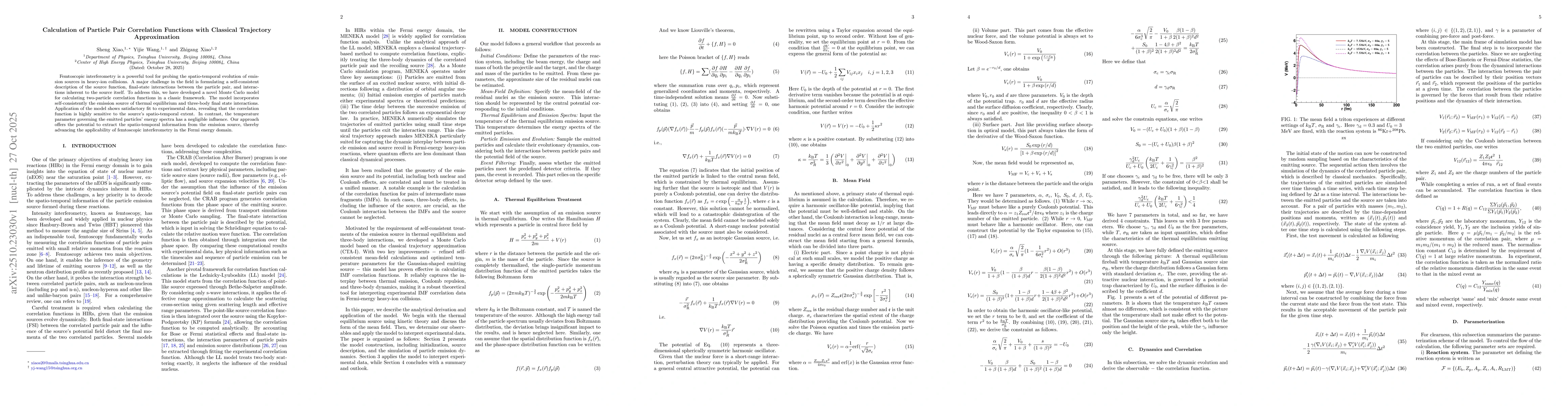 Thumbnail for Calculation of Particle Pair Correlation Functions with Classical
  Trajectory Approximation