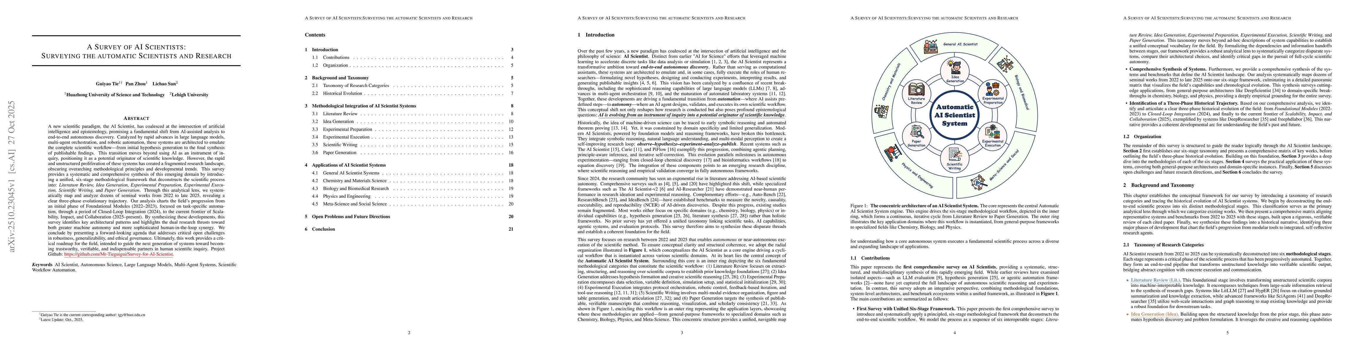 Thumbnail for A Survey of AI Scientists