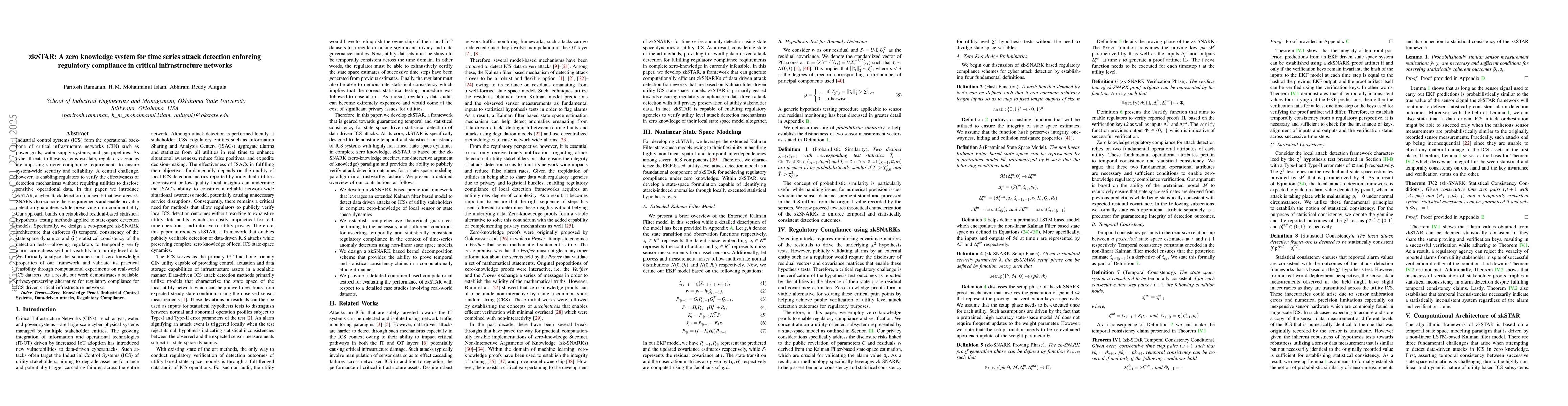 Thumbnail for zkSTAR: A zero knowledge system for time series attack detection
  enforcing regulatory compliance in critical infrastructure networks