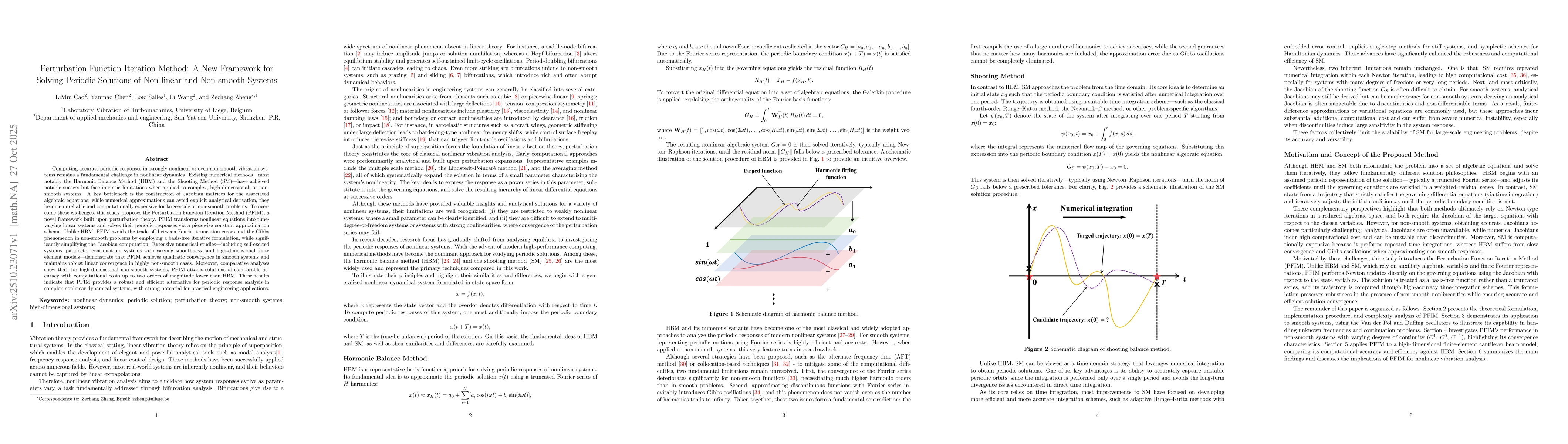 Thumbnail for Perturbation Function Iteration Method: A New Framework for Solving
  Periodic Solutions of Non-linear and Non-smooth Systems