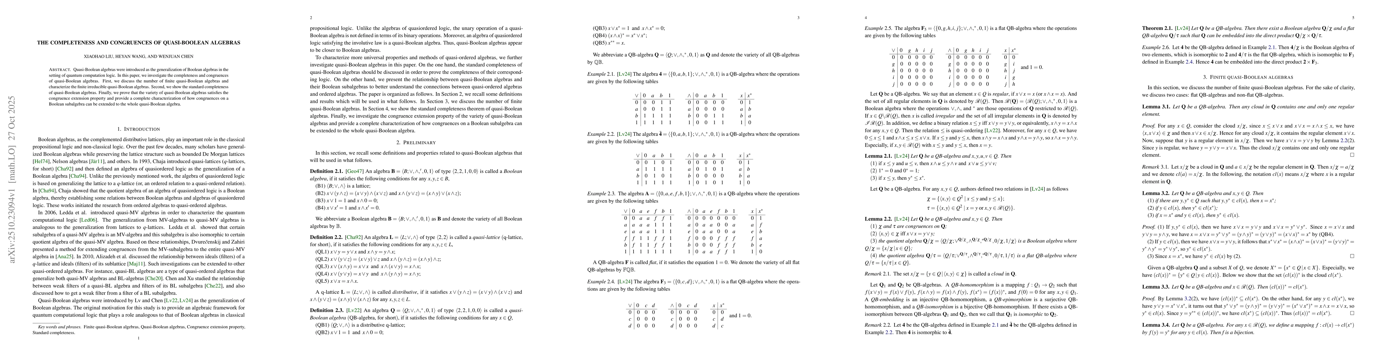 Thumbnail for The completeness and congruences of quasi-Boolean algebras