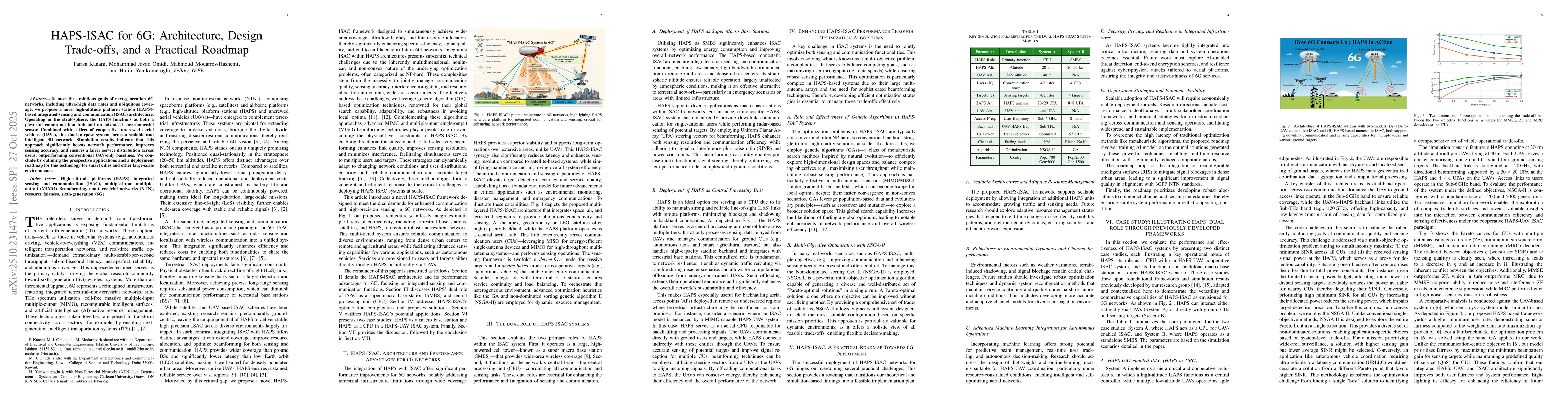 Thumbnail for HAPS-ISAC for 6G: Architecture, Design Trade-offs, and a Practical
  Roadmap