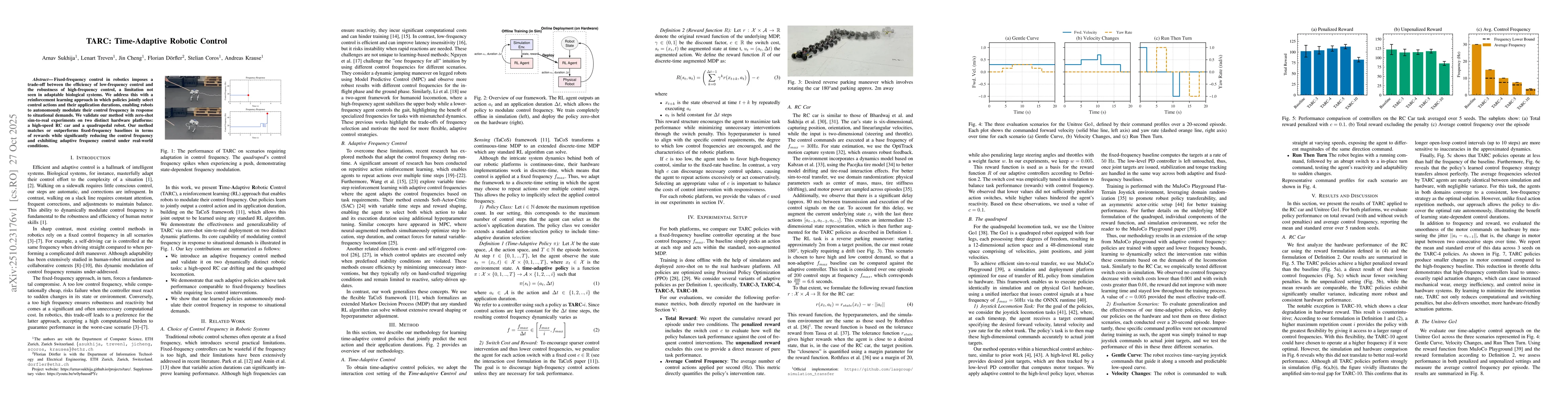 Thumbnail for TARC: Time-Adaptive Robotic Control