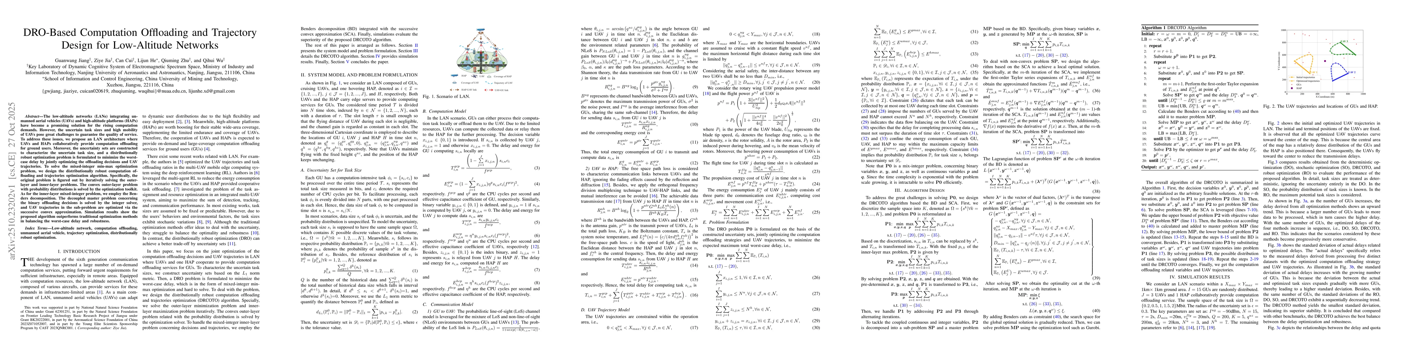 Thumbnail for DRO-Based Computation Offloading and Trajectory Design for Low-Altitude
  Networks