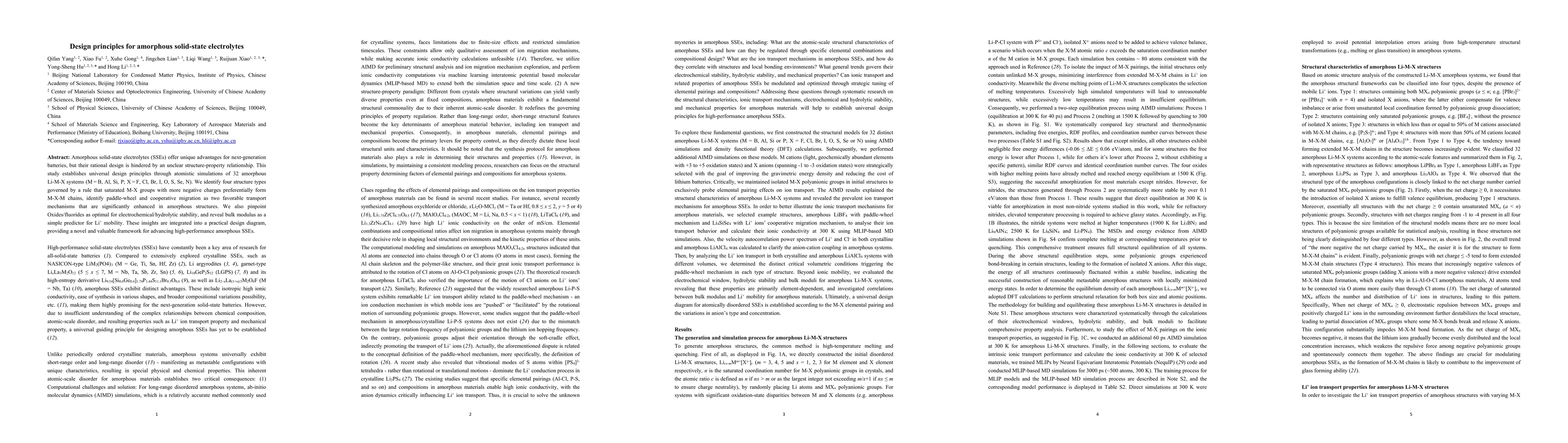 Thumbnail for Design principles for amorphous solid-state electrolytes