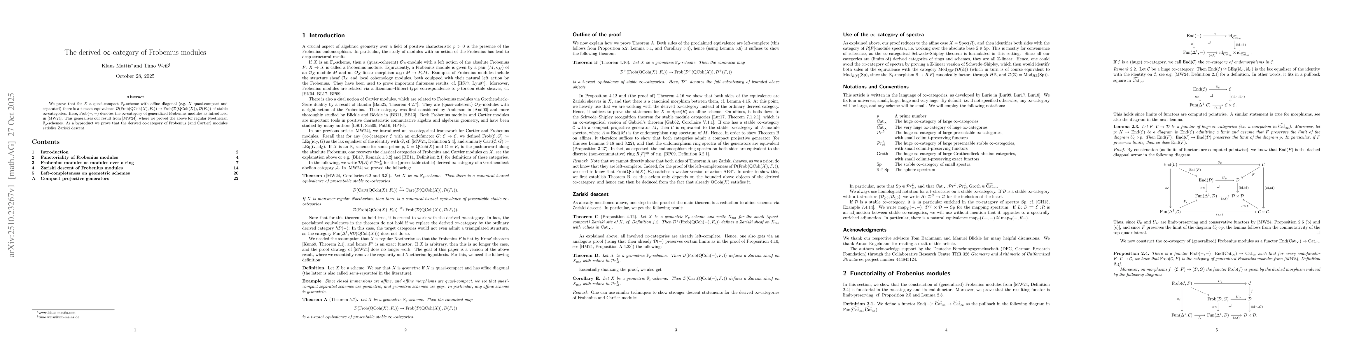 Thumbnail for The derived $\infty$-category of Frobenius modules