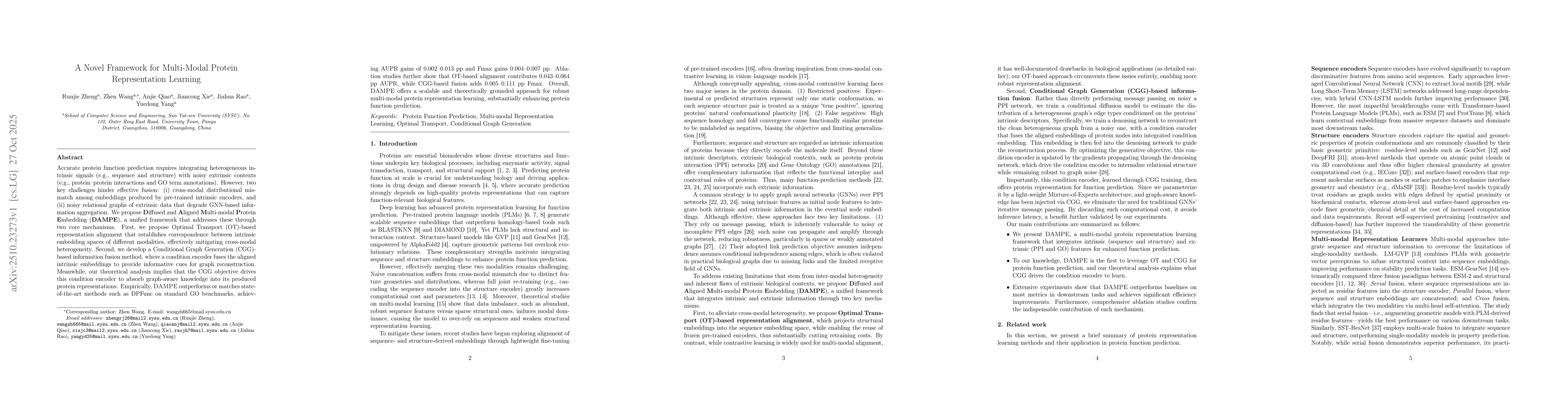 Thumbnail for A Novel Framework for Multi-Modal Protein Representation Learning