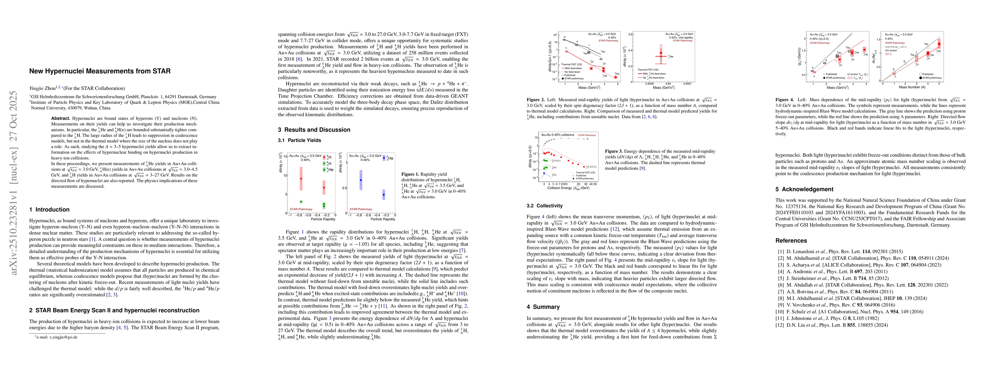 Thumbnail for New Hypernuclei Measurements from STAR