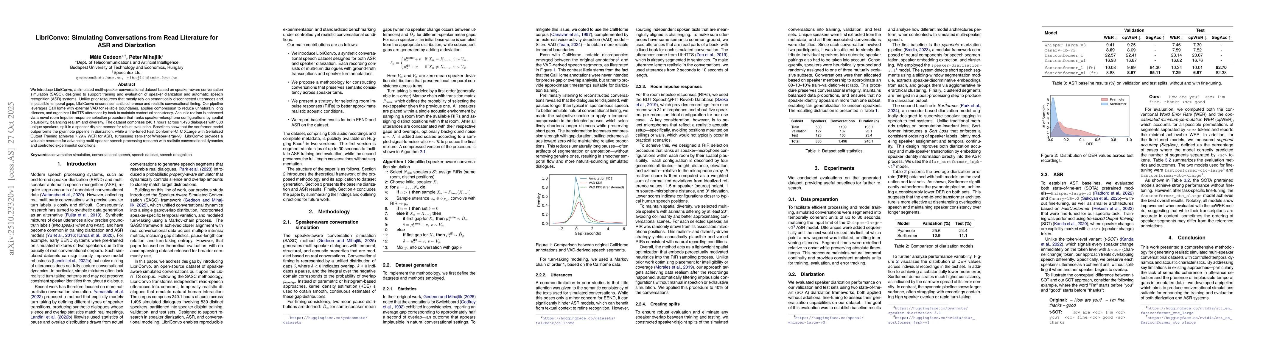 Thumbnail for LibriConvo: Simulating Conversations from Read Literature for ASR and
  Diarization
