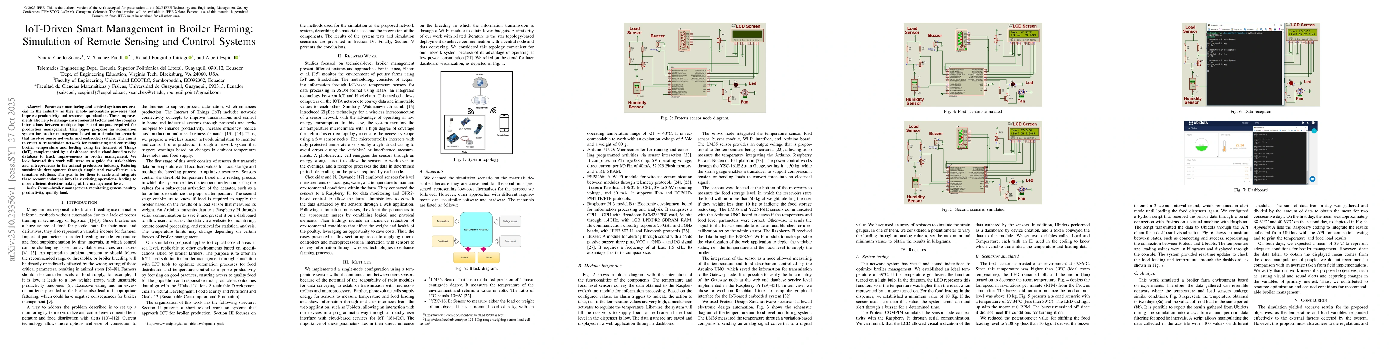 Thumbnail for IoT-Driven Smart Management in Broiler Farming: Simulation of Remote
  Sensing and Control Systems