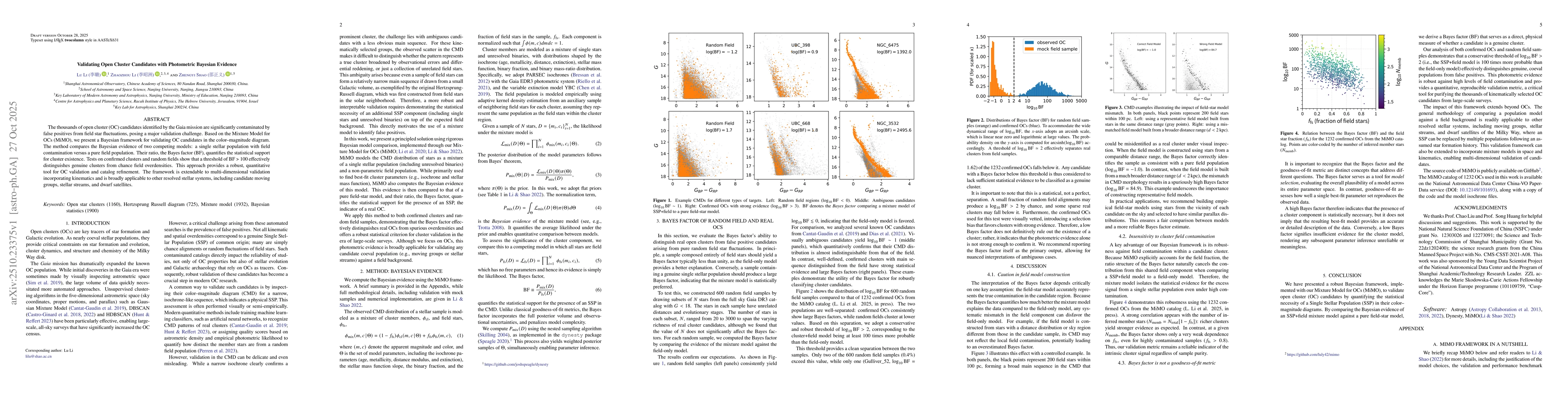 Thumbnail for Validating Open Cluster Candidates with Photometric Bayesian Evidence