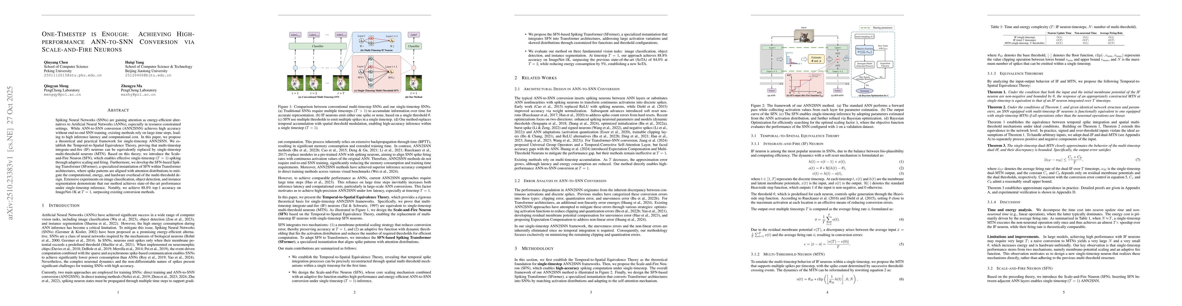 Thumbnail for One-Timestep is Enough: Achieving High-performance ANN-to-SNN Conversion
  via Scale-and-Fire Neurons