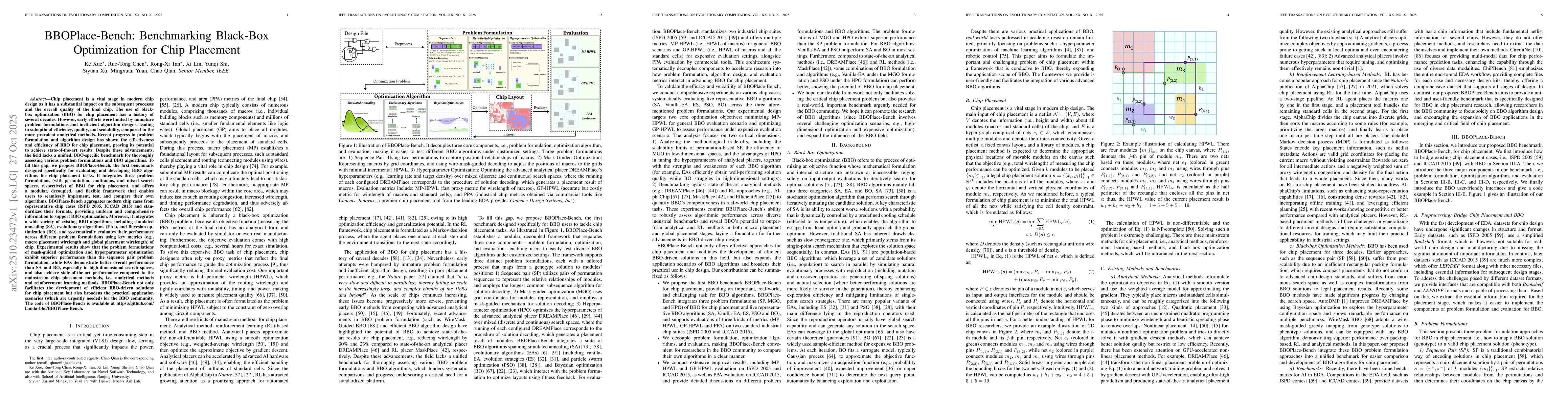 Thumbnail for BBOPlace-Bench: Benchmarking Black-Box Optimization for Chip Placement