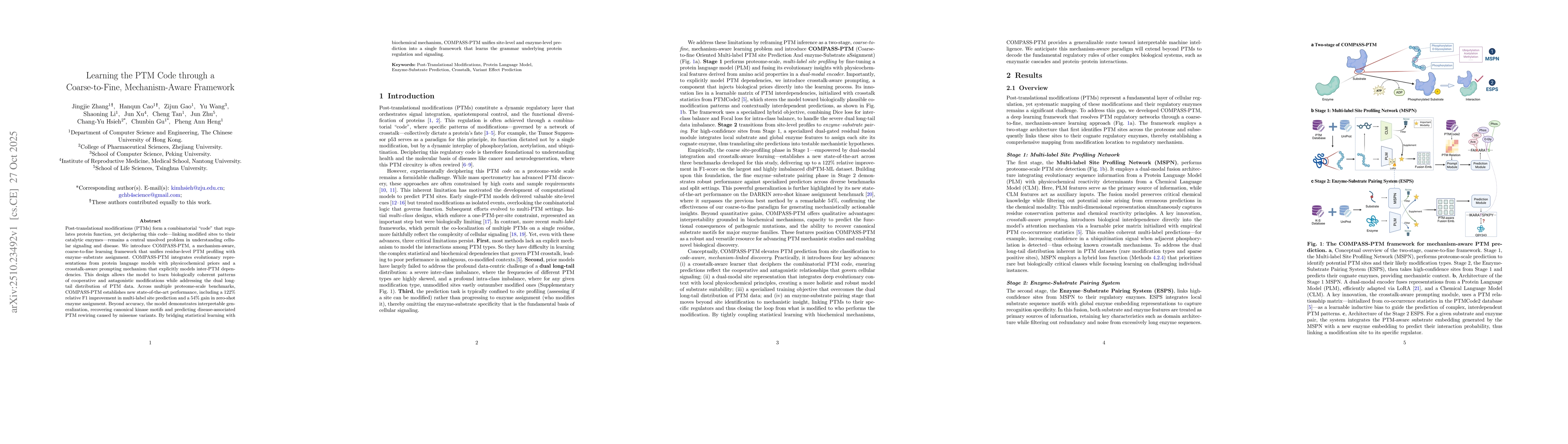 Thumbnail for Learning the PTM Code through a Coarse-to-Fine, Mechanism-Aware
  Framework